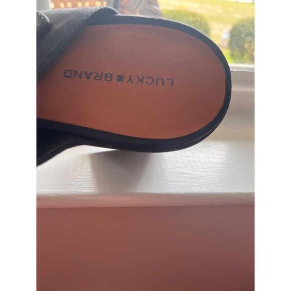 Lucky Brand Women's Odibell Leather Platform Clog sz 12M - Picture 4 of 9